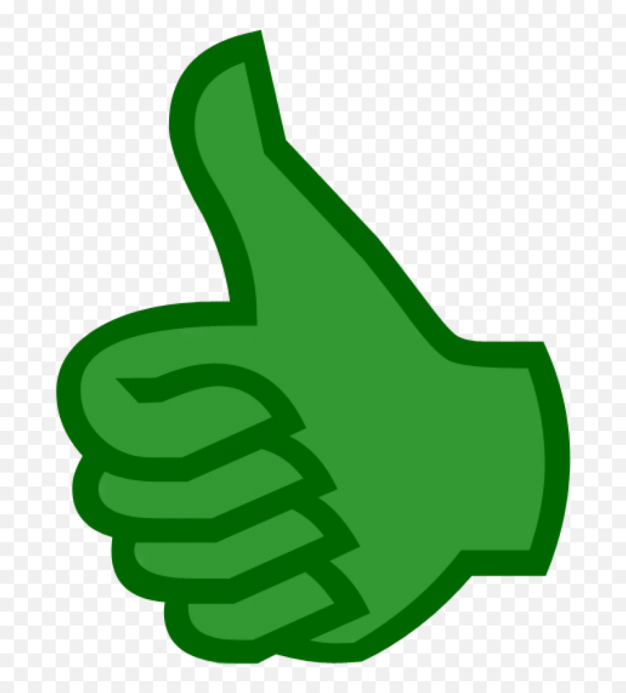 Green Thumbs Up Clipart - Thumbs Up Symbol Emoji,Green Thumb Emoji