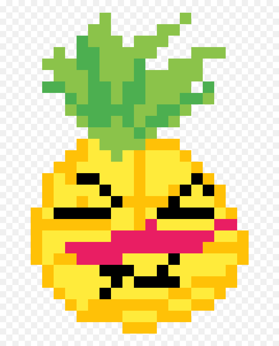 Pixilart - Smol Pineapple By Kat67 Mudkip Pixel Art Emoji,Pineapple Emoticon