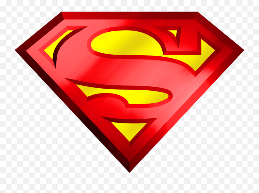 Transparent Superman Logo Clipart - Logo De Super Man Png Emoji,Superman Symbol Emoji