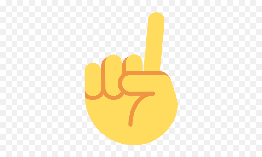 Index Pointing Up Emoji - Emoji,Finger Up Emoji