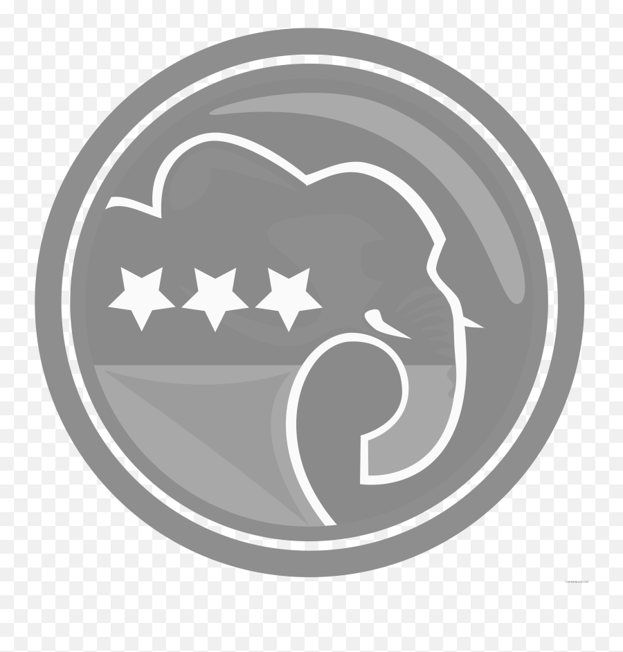 Graphic Black And White Stock Clipartblack Com Animal - Logo Republican Party Emoji,Oklahoma Flag Emoji