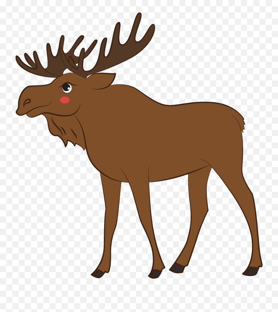 Moose Clipart - Moose Clipart Emoji,Moose Emoji
