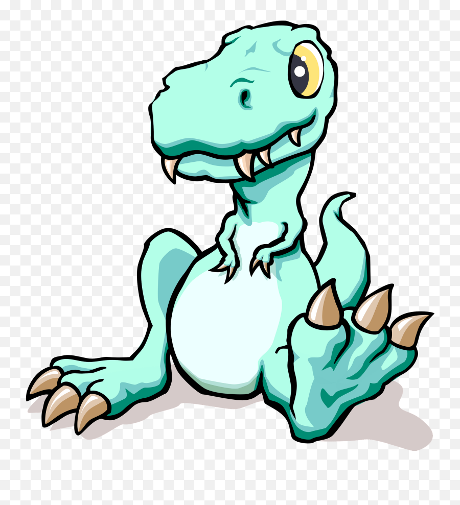 Tyrannosaurus Sitting Clipart - Khng Log Bao Chua Cute Emoji,T Rex Emoji