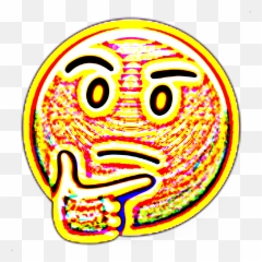 To - Happy Emoji,Thunking Emoji