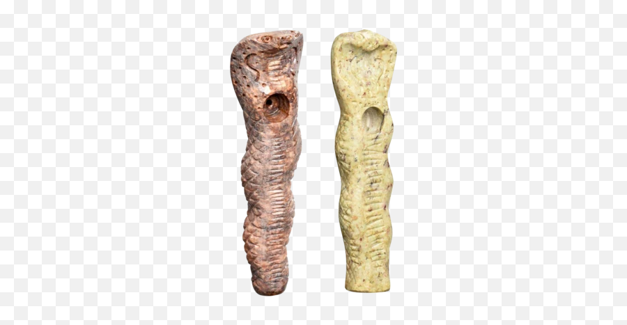 Textured Cobra Carved Stone Pipe Dry Pipes - Artifact Emoji,Rust Emoji
