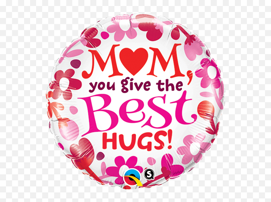 18 Mheartm - Best Hugs Qualatex Foil Balloon U2014 Edu0027s Party Supply Emoji,Heart Emoji Balloon