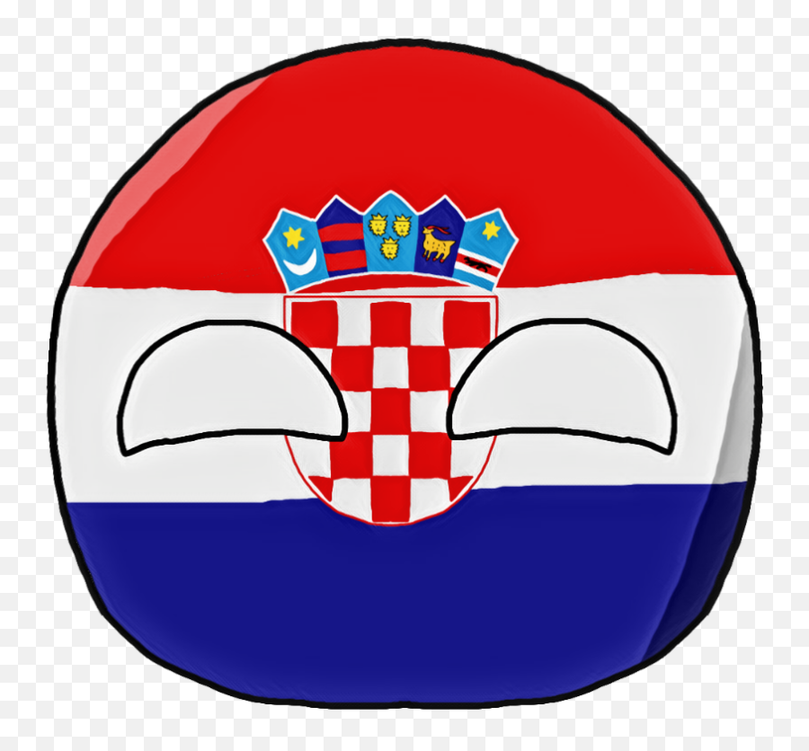Countryballs Croatia Sticker - Spn Vs Cro Emoji,Croatia Emoji