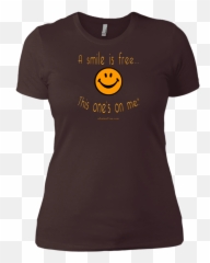 NL3900 Ladiesu0027 Boyfriend T - Pumpkin Smile u2013 A is Free Must Have Beard To Enjoy This Ride Emoji