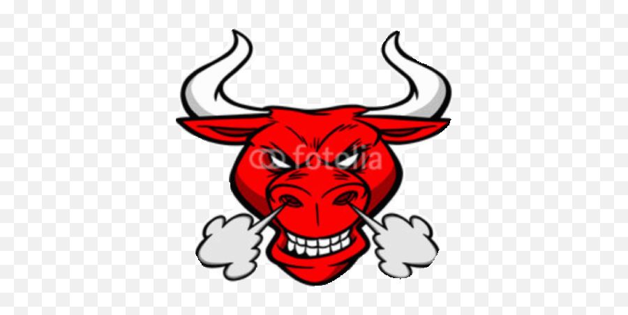 Top Red Bull Skateboarding Stickers For Android Ios - Bull With Smoke Coming Out Of Nose Emoji,Bull Emoji