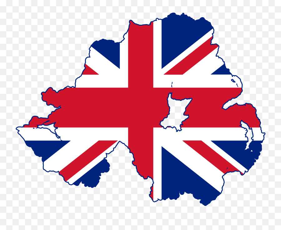 Flag Map Of Northern Ireland - Northern Ireland Union Jack Emoji,Northern Ireland Flag Emoji