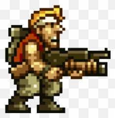 Metal Slug Sprites As Emotes - Metal Slug Marco Gif Emoji,Heavy Metal Emoticons