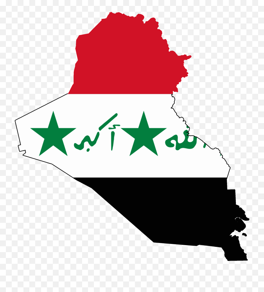 Flag Map Of Iraq Occupied Kuwait - Iraq Map And Flag Emoji,Kuwait Flag Emoji