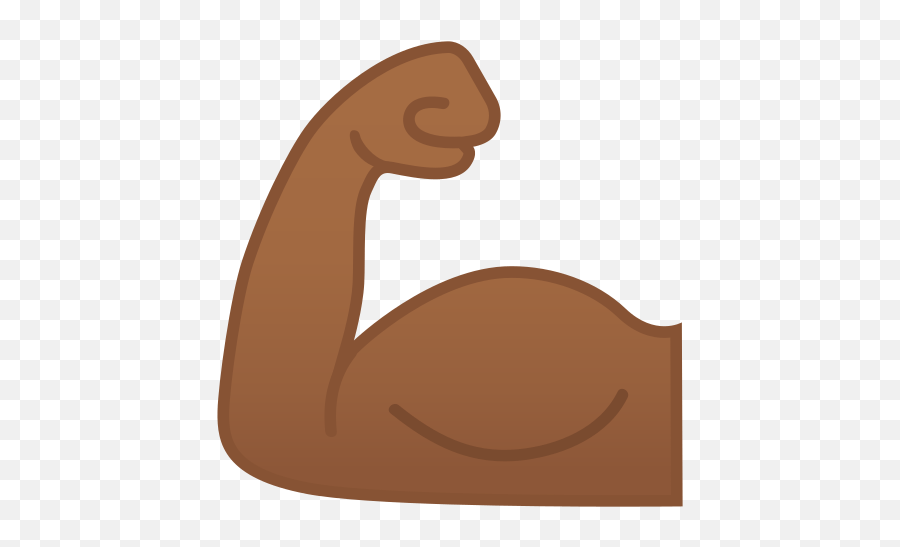 Flexed Biceps Emoji With Medium - Bizeps Emoji,Flex Emoji