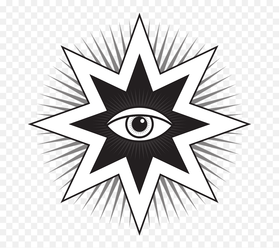 All Seeing Eye Symbol - Eight Pointed Star Eye Emoji,Illuminati Eye Emoji