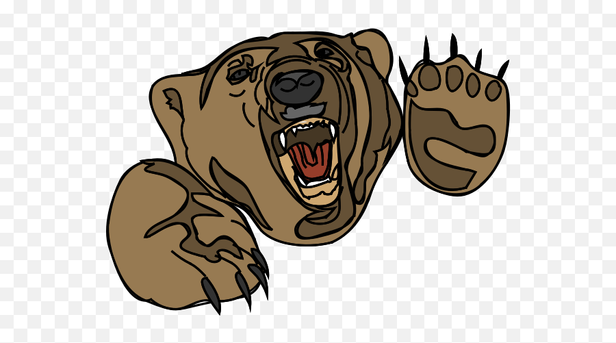Architetto - Gambar Beruang Animasi Sangar Emoji,Tiger Bear Paws Emoji