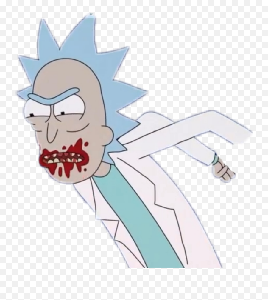 Angry Angryrick Blood Rickandmorty Rick And Morty Kill - Cartoon Emoji,Rick And Morty Emoji