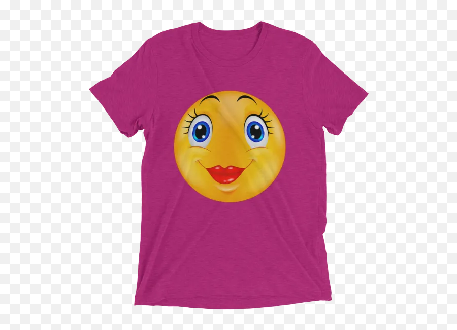 Cute Female Emoticon Shirts Emoji,Zoom Eyes Emoji