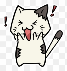 Top Face Cat Stickers For Android Ios - Happy Cartoon Gif Emoji