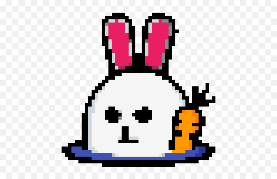 Easter - Printable Pixel Art Clip Art Emoji,Bunny Emoticon Text