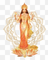 hindu lakshmi karmabis - Sticker by Karmabis Lakshmi The Goddess Of Fortune And Abundance Emoji