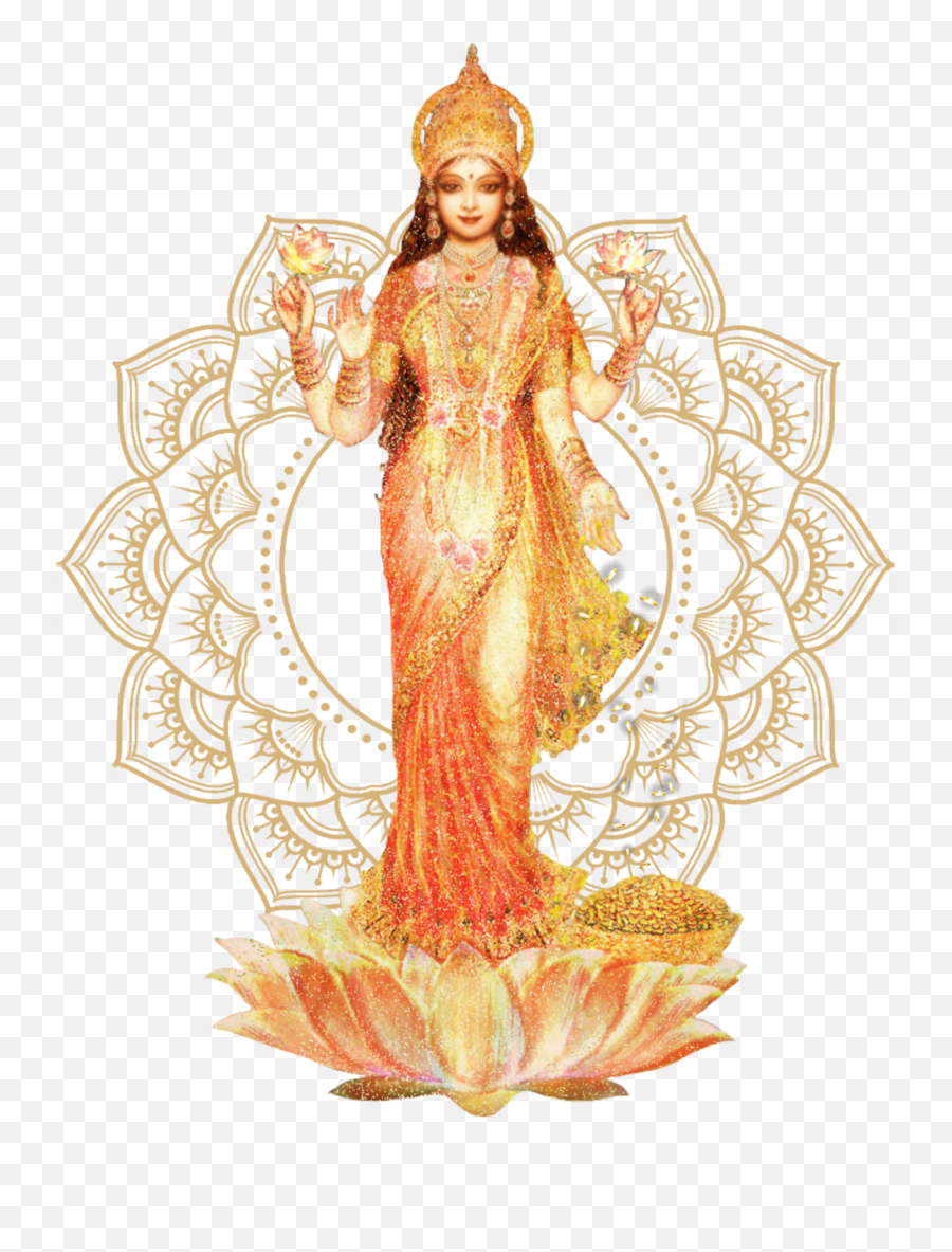 Hindu Lakshmi Karmabis - Sticker By Karmabis Lakshmi The Goddess Of Fortune And Abundance Emoji,Hindu Emoji