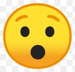 Hushed Face Emoji - Surprised Emoji,Stunned Emoji