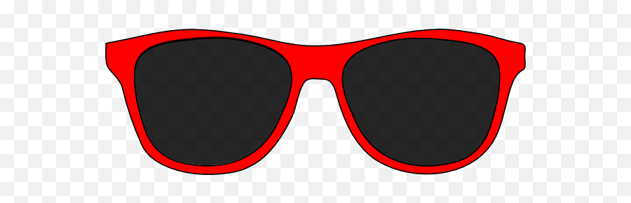 Black Glasses Sunglasses Clipart U0026middot Red Sunglass - Red Sunglasses Clipart Emoji,Emoji Sunglasses Template
