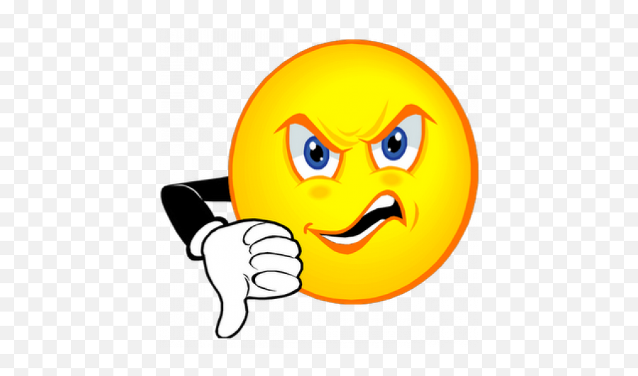 Library Of Angry Smiley Face Png Freeuse Stock Png Files - Angry Face Thumbs Down Emoji,Upset Emoji