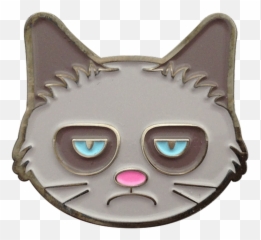 Grumpy Cat Ball Marker Hat Clip - Cat Emoji,Grumpy Cat Emoji