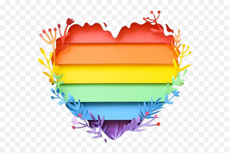 Heart Corazón Lgbt Sticker By Eimu - Pride Rainbow Aesthetic Emoji,Gay Pride Emoji