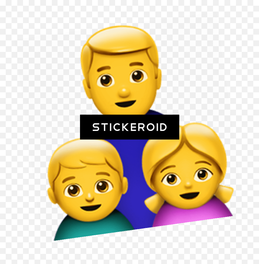 Emoji Famili Parent Singl - Family Of 5 Emoji,Family Emoji