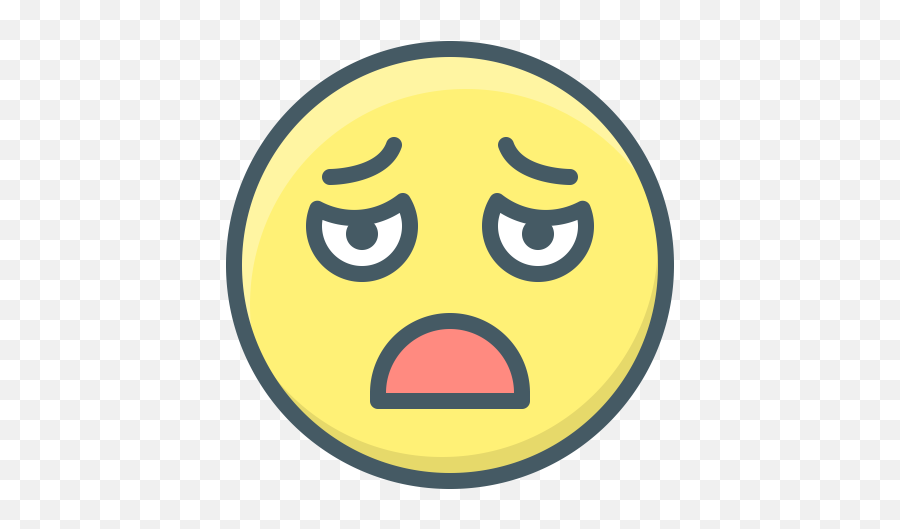 Chagrin Emoji Face Sad Sick Icon - Free Download Happy,Iphone Emojis Faces