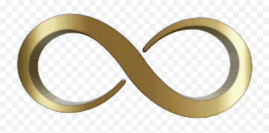 Infinity Infinite Infinito Symbol Simbolo Gold Golden - Circle Emoji,Infinity Symbol Emoji
