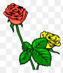 Vector Illustration Of Red And Yellow Flower Roses - Garden Floral Emoji,White Rose Emoji