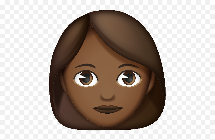 Emoji - Emoji With Brown Hair,Brown Emoji