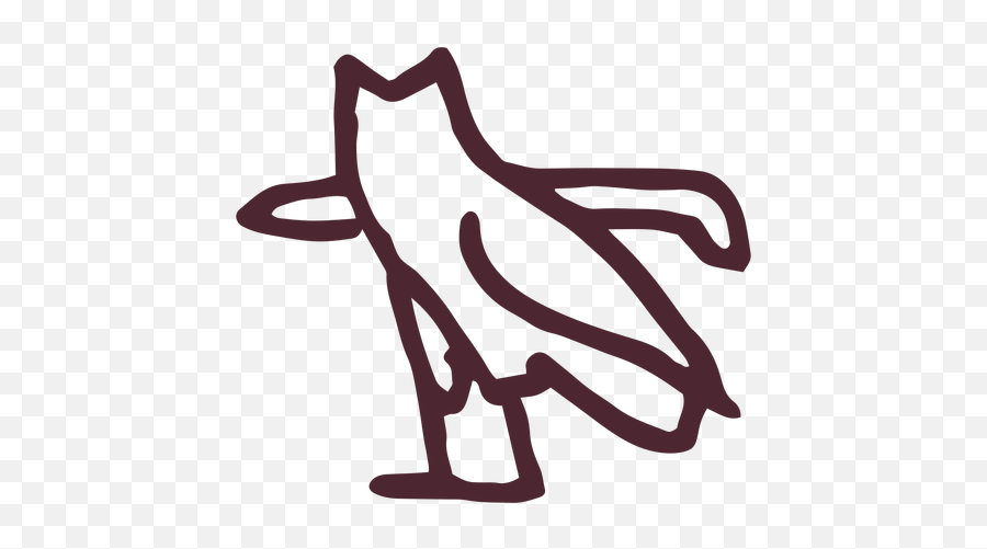 Egyptian Owl Hieroglyphs Symbol - Transparent Png U0026 Svg Sketch Emoji,Emoji Owl