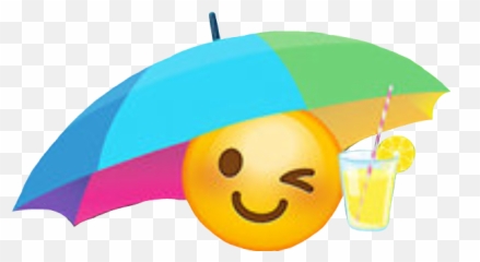 Emoji Summer Drink Summertime Summerfun - Smiley,Straw Emoji