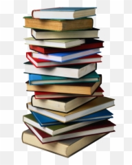 Stacked Books 3 - Of Transparent Emoji