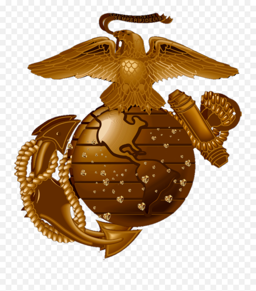 Usmc Marines Globe - Transparent Eagle Globe And Anchor Emoji,Usmc Emoji