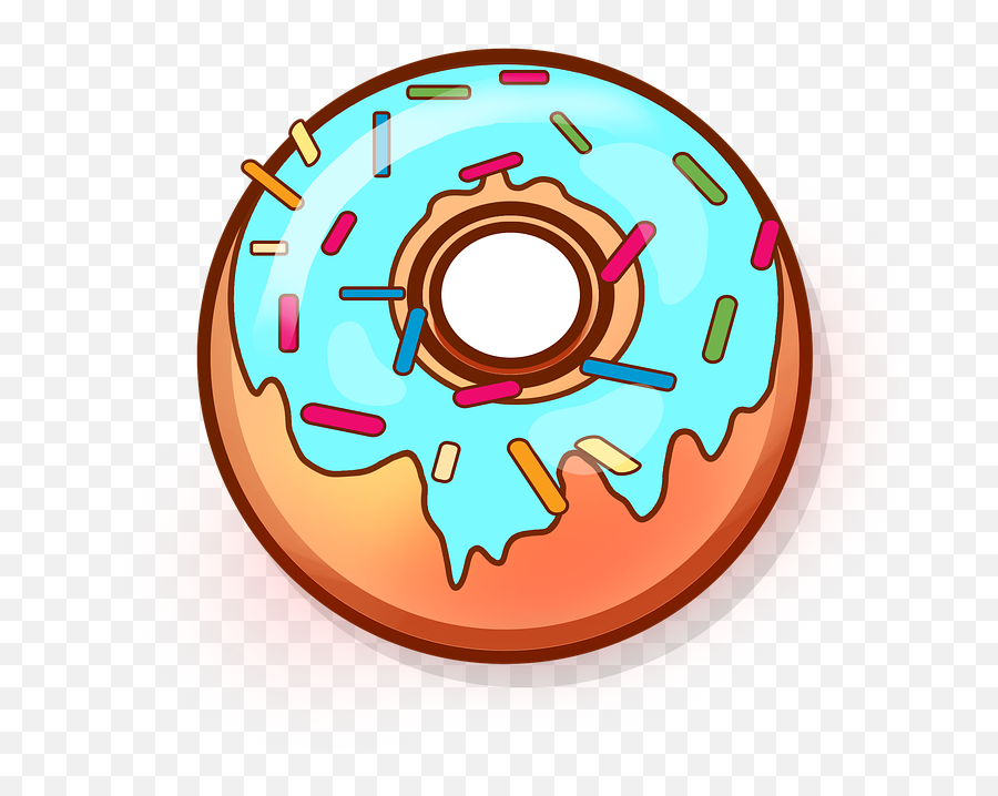 Donut Sweets Baking - Gambar Kartun Kue Donat Emoji,Cute Emoji Cakes