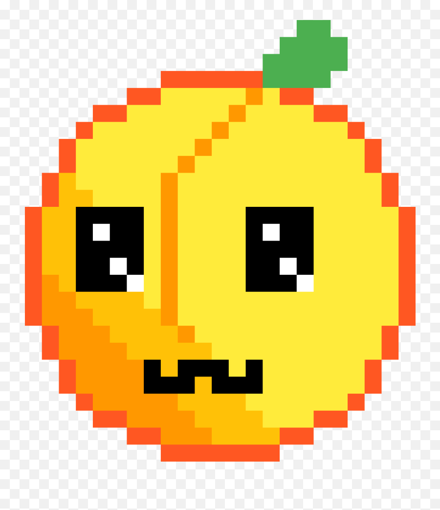 Pixilart - Gold Coin Pixel Art Emoji,Peach Emoticon