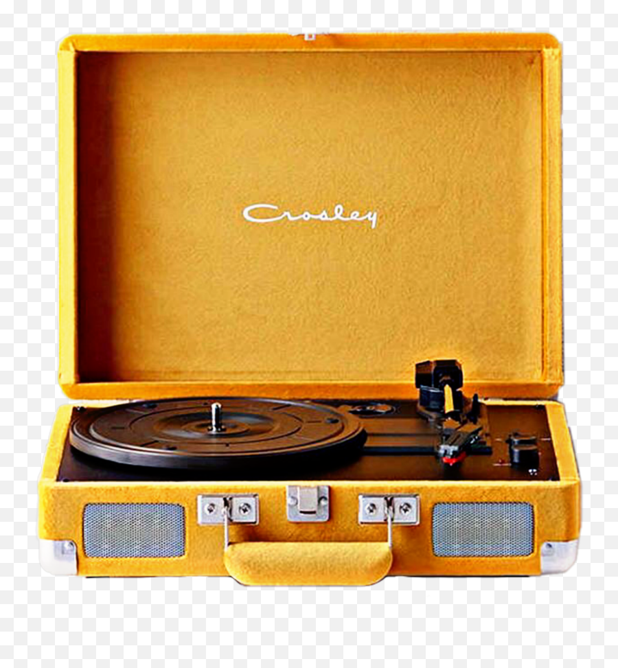 Music Record Player Vinyl Old School - Yellow Aesthetic Vintage Png Emoji,Record Player Emoji