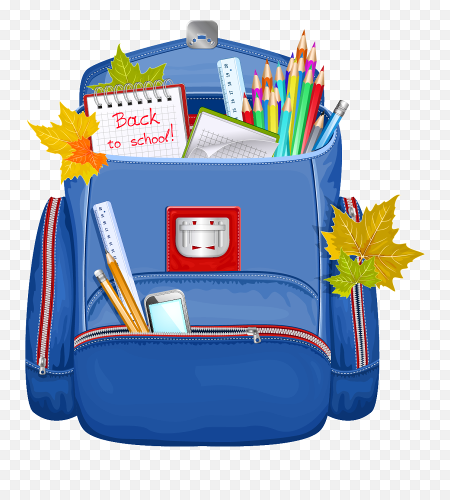 School Boy Wearing A Backpack Clip Art School Boy Wearing A - School Bag Clipart Png Emoji,Backpack Emoji