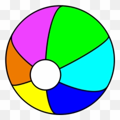 Beach Ball - Clip Art Emoji