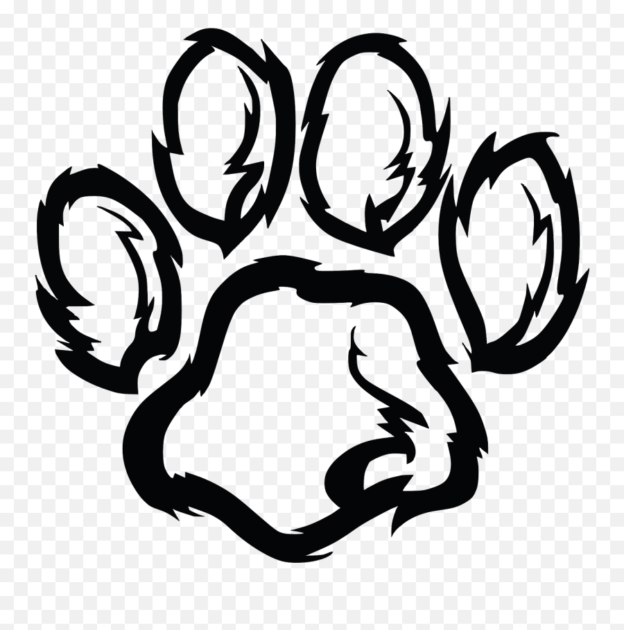 Paw Paw Print Dog Animal Print - Transparent Bear Paw Prints Emoji,Emoji Paw Prints