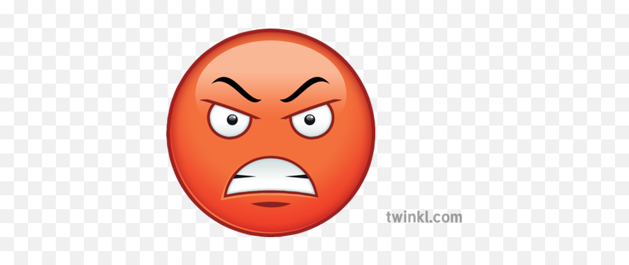 Angry Emoji Symbols Emoticons Icons Ks2 Illustration - Angry Emoji With Name,Emoticons