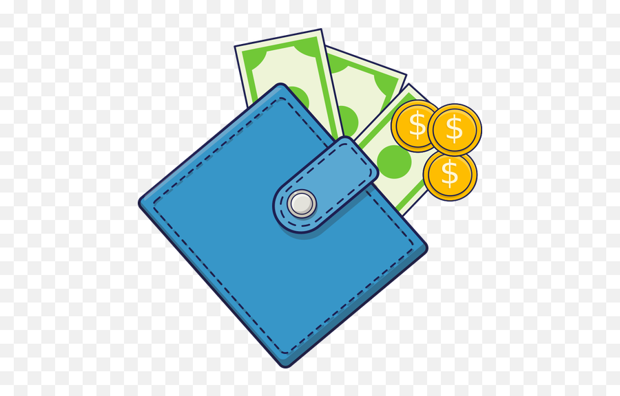 Wallet With Cash And Coins - Wallet Clipart Emoji,Cash Register Emoji