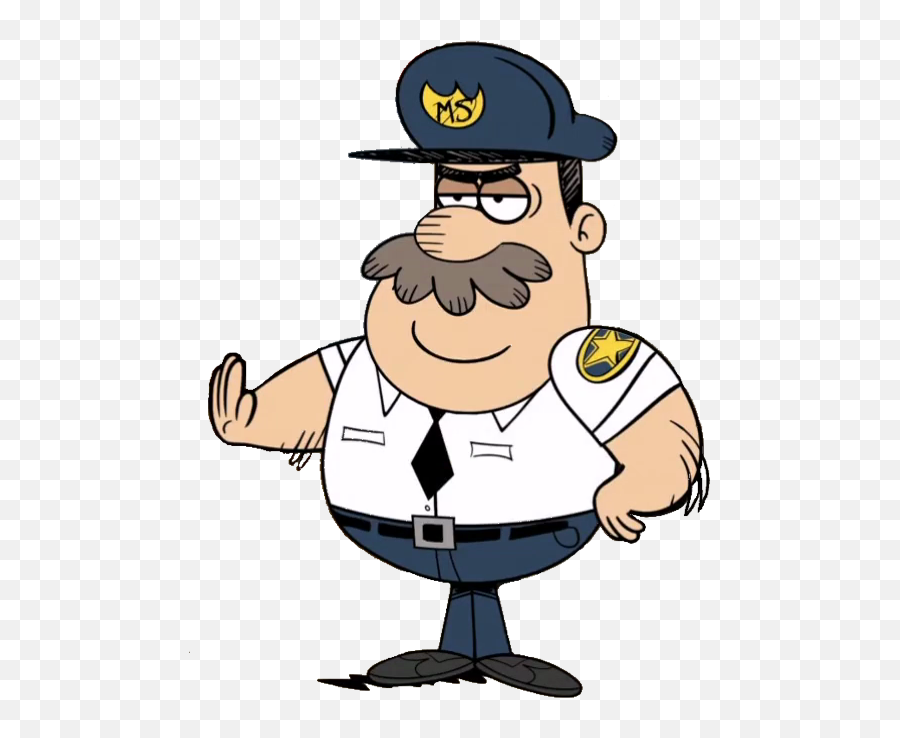 Mall Cop Captain - Loud House Police Officer Emoji,Mall Emoji