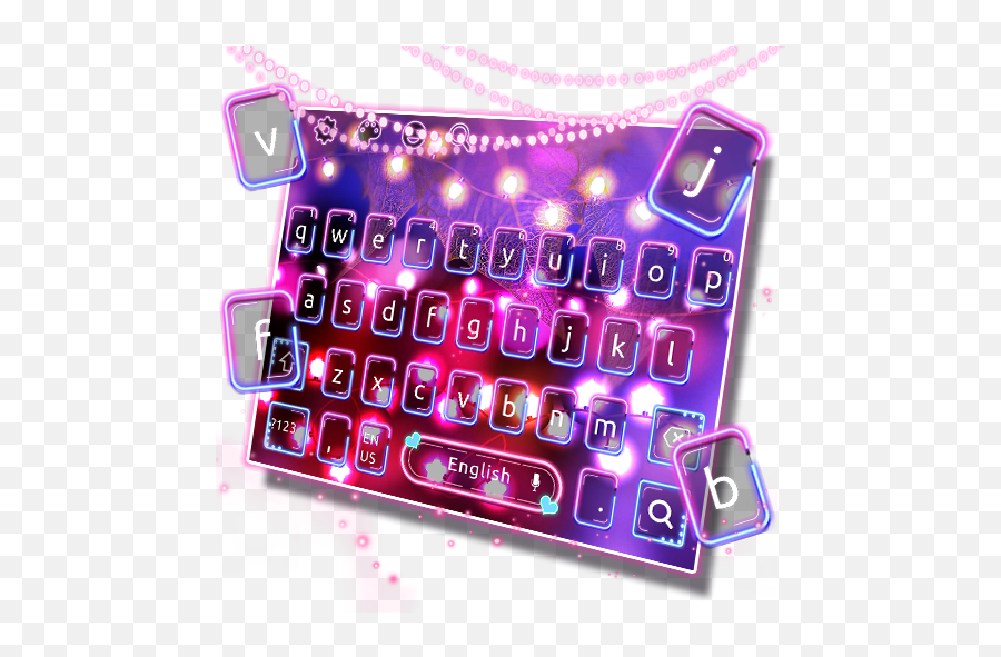 Amazoncom Sparkling Neon Lighting Keyboard Theme Appstore - Smartphone Emoji,Lighting Emoji