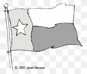 Texas Flag Black And White Clipart - Emoji